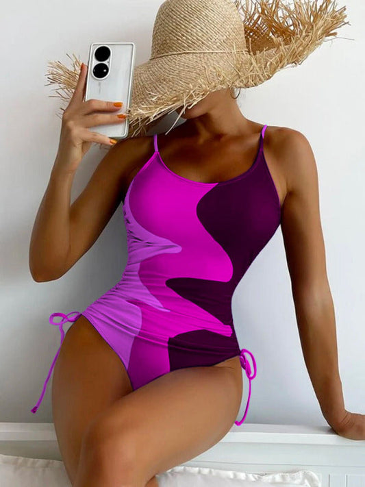 One Piece Bikini- Bask in the Sun: Enjoy Your Water Sports and Occasions with Our Removable Padded One Piece Bikini- - Pekosa Women Clothing